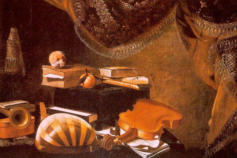 Evaristo Baschenis Still Life with Musical Instruments_a Norge oil painting art